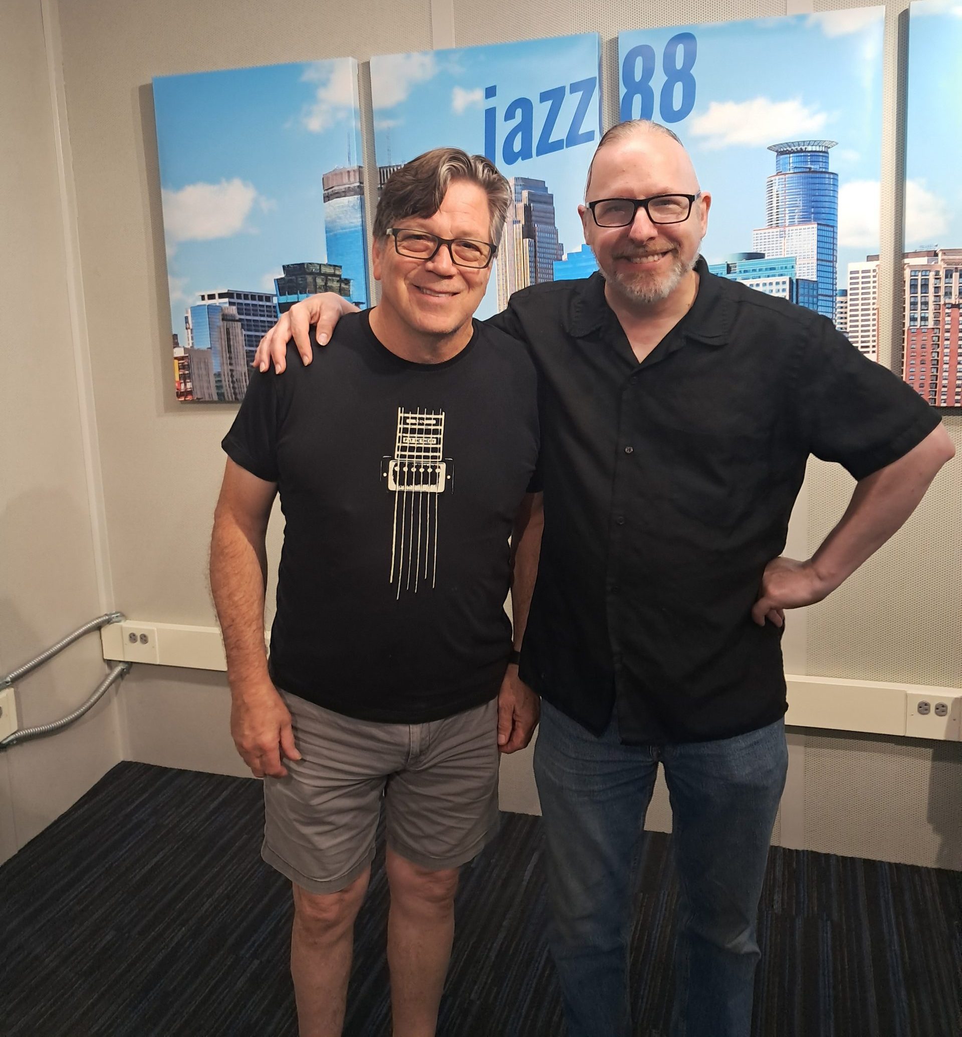 Joe Cruz and Scott Keever Joe Cruz and Scott Keever at Jazz88 Studios