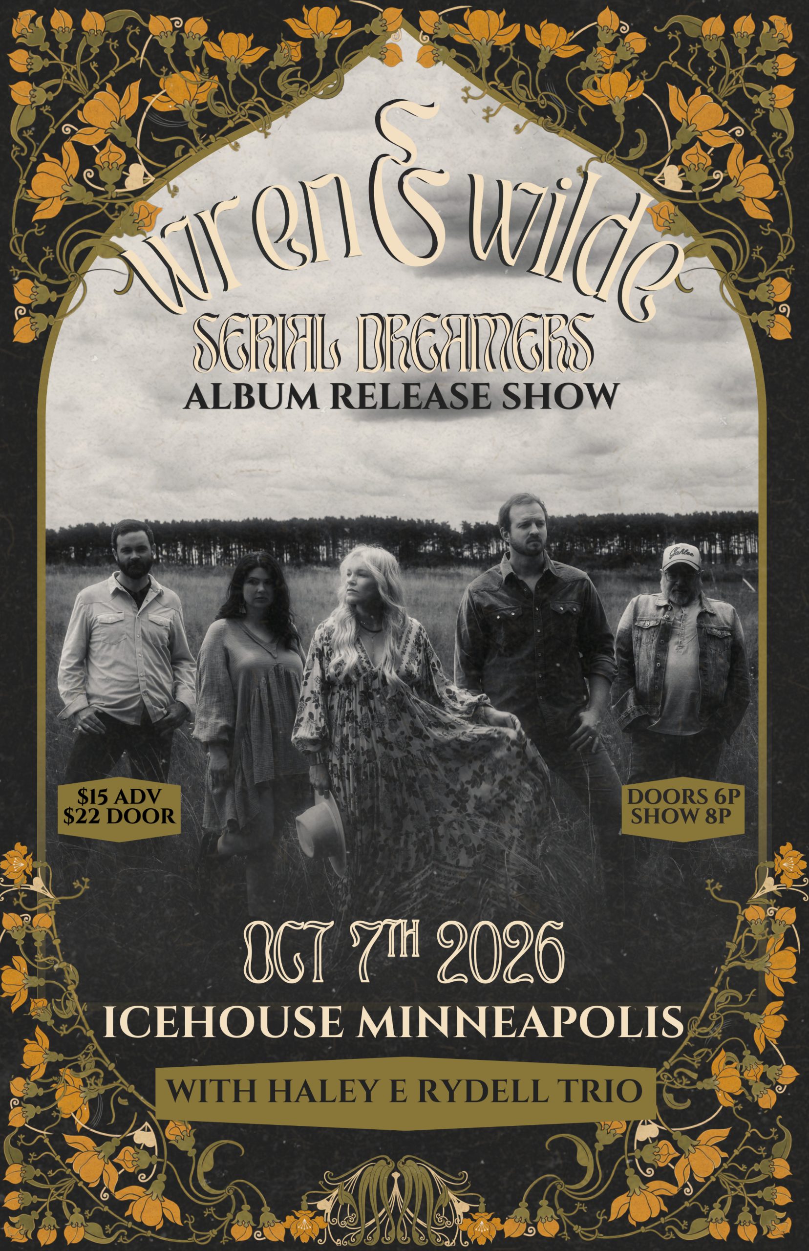 Wren + Wilde Release Show Flyer